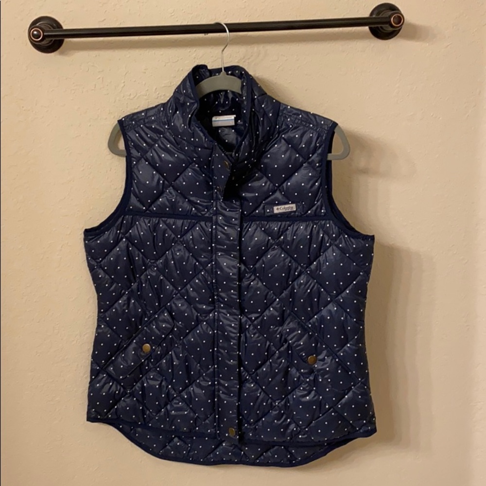 NWOT Columbia PFG Dotted Puffer Vest